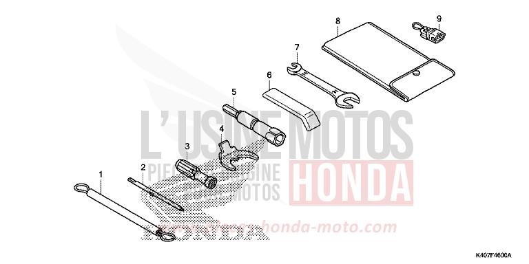 TOOLS for Forza 125 MAT CYNOS GRAY METALLIC (NH312N) from 2018